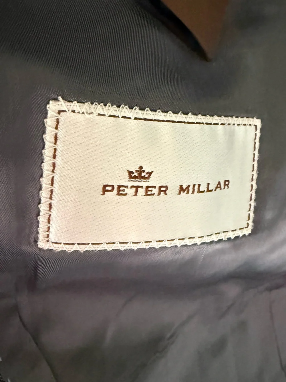 Peter Millar CA00429 Gray Wool Blazer Sport Coat 46R Made in Canada